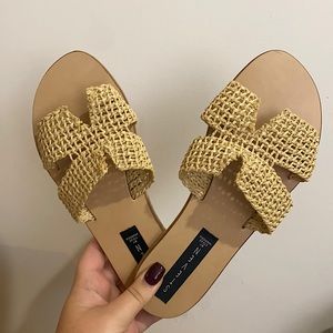 Steve Madden Straw Slide Sandals